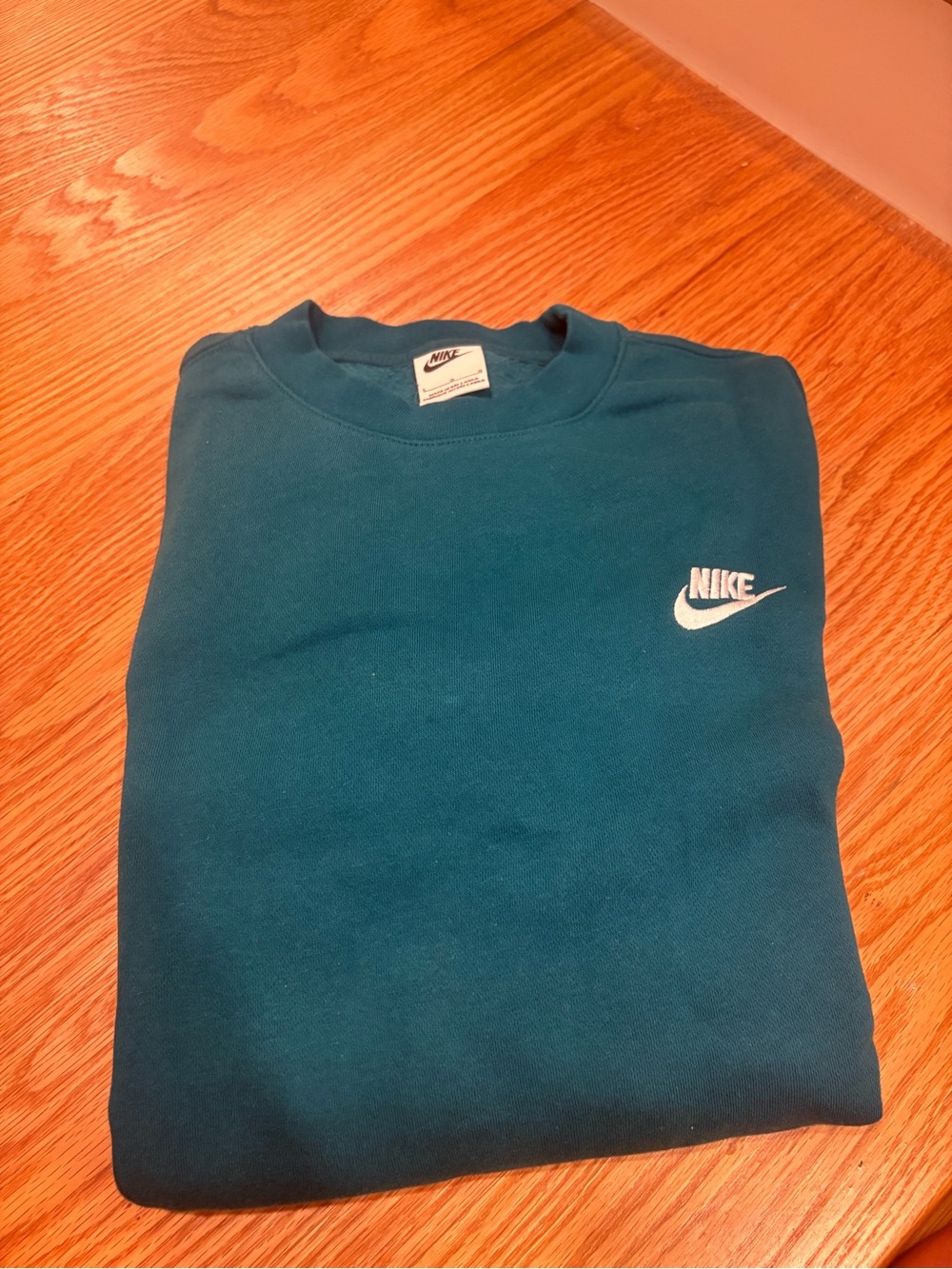 Nike Men's Teal Crewneck Sweatshirt